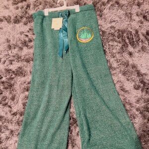 Wicked x Katie Kime Pearl Knit Emerald Wide Leg Pants